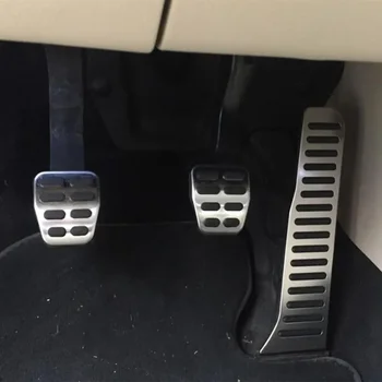 Color My Life Автомобилни лигавицата на педала на газ от неръждаема стомана, поставка за крака, педали, калъф за Volkswagen New Jetta MK6 2013-2016