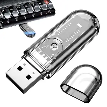 Щепсела и да играе USB адаптер, Здрав преносим аудиоадаптер-приемник USB 5.3, Мултифункционален стабилен адаптер за приемане на музика в колата