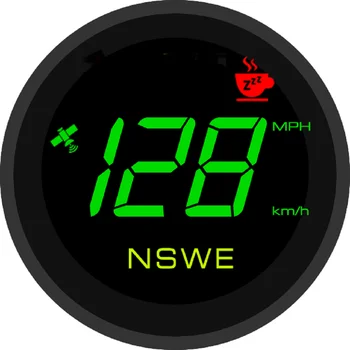 Универсален 2-3/4-Инчов Централен Дисплей 0-299 Км/Ч км/ч GPS за измерване на Скоростта AI Аларма Сблъсък Smart един dashcam 12V 24V за Кола Модел на Tesla