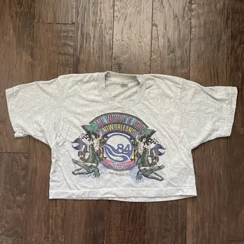 Укороченная тениска Vtg 80-те 1984 Свята Fair Sz L Ню Орлиънс, Луизиана, Произведено В САЩ